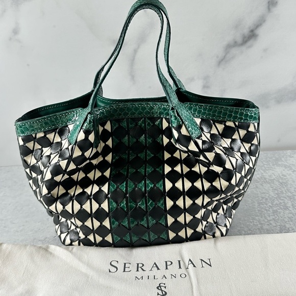 Serapian Mini Secret Bag in Mosaico Elaphe - Picture 4 of 11